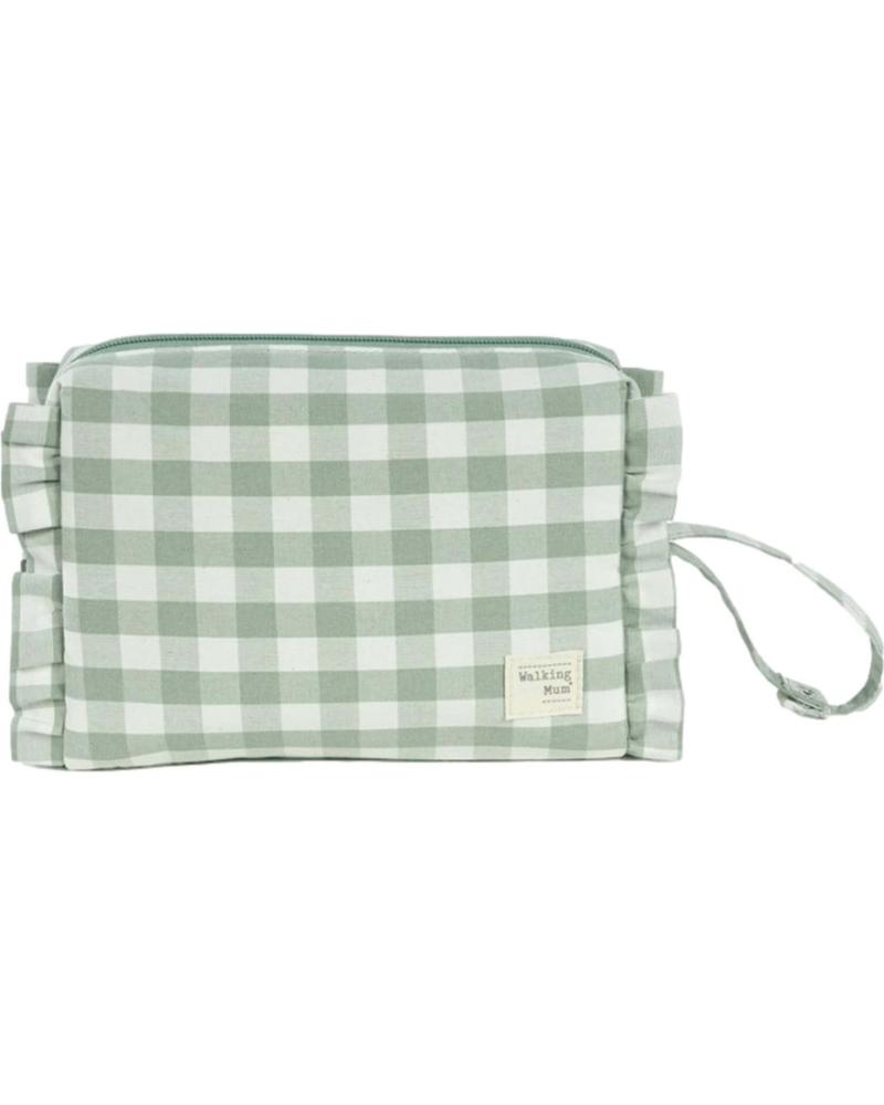 WALKING MUM BEAUTY CASE NEONATO A QUADRI VICHY VERDE MENTA VERDE