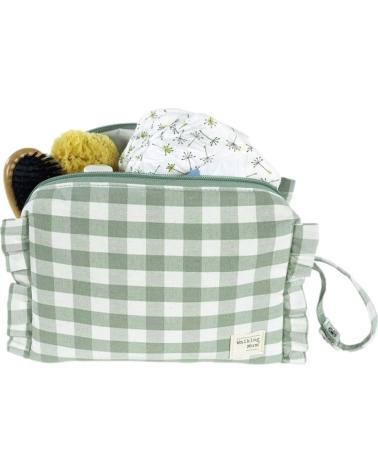 WALKING MUM BEAUTY CASE NEONATO A QUADRI VICHY VERDE MENTA VERDE