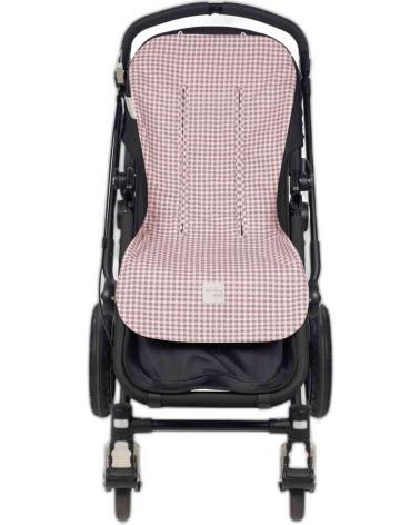 WALKING MUM MATERASSINO UNIVERSALE PER PASSEGGINO - DESIGN A QUADRI ROSA ROSA