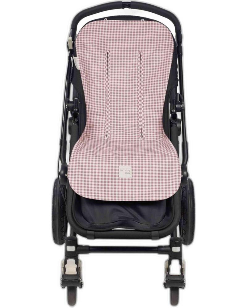 WALKING MUM MATERASSINO UNIVERSALE PER PASSEGGINO - DESIGN A QUADRI ROSA ROSA