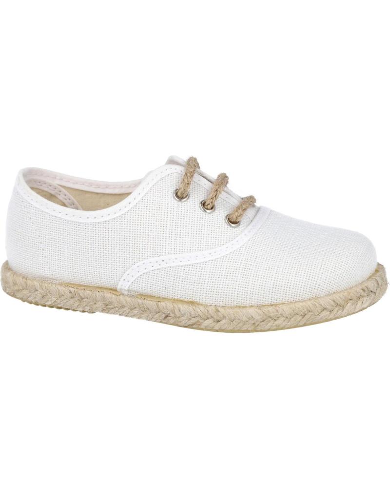 ESPADRILLAS L&R SHOES BIANCHE CON LACCI BLANCO