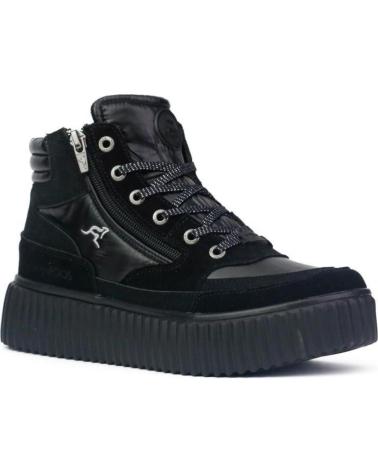 Botines de Mujer KANGAROOS BOTIN SENORA PIEL-TEXTIL NEGROPIEL-TEXTIL NEGRO