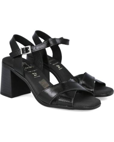 OH MY SANDALS 5620 BLACK DUNA CRISS-CROSS SANDALS DUNA NEGRO