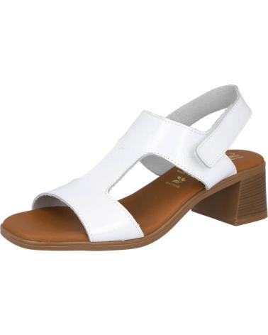 OH MY SANDALS 5617 WHITE HEEL SANDALS BLANCO