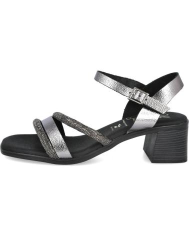 OH MY SANDALS 5614: DUNA COMBINED STEEL HEELED SANDALS DUNA ACERO COMBINADO