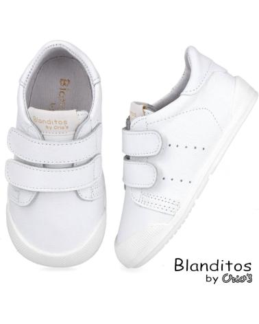 CRIOS MDPARIS ZAPATILLAS BLANCAS CON CIERRE ADHERENTE BLANCO