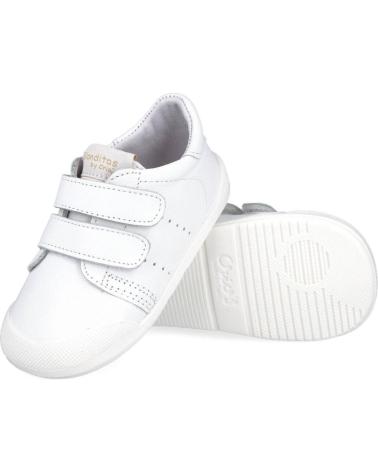 CRIOS MDPARIS ZAPATILLAS BLANCAS CON CIERRE ADHERENTE BLANCO
