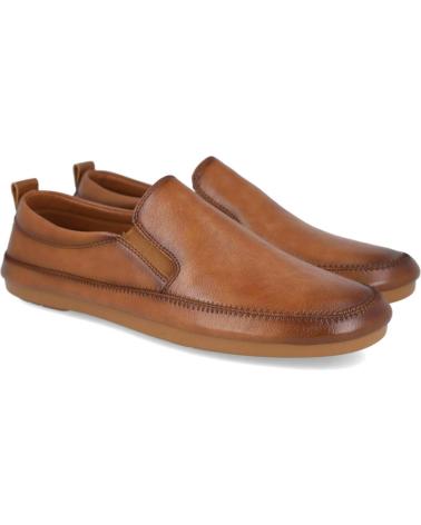 MOCASSINI L&R SHOES MD0-4 IN PELLE MARRONE MARRON