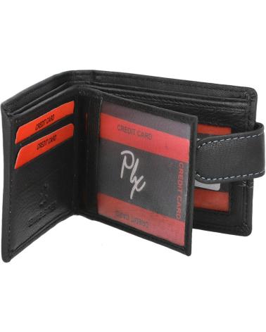 CARTERA L&R SHOES NEGRA CON DETALLES DE CONTRASTE NEGRO