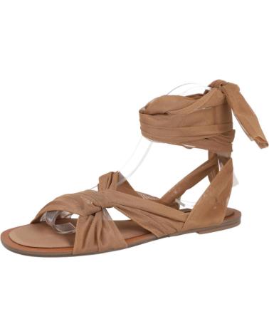 CORINA M5471 SANDÁLIAS RASAS COM TIRA CASTANHO CAMEL PARA MULHER CAMEL