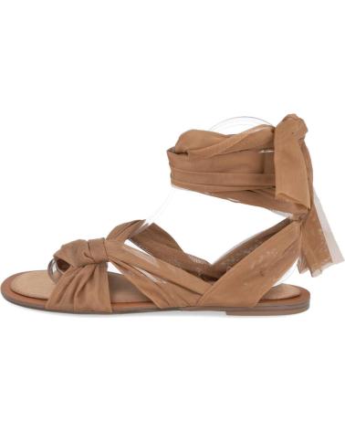 CORINA M5471 SANDÁLIAS RASAS COM TIRA CASTANHO CAMEL PARA MULHER CAMEL