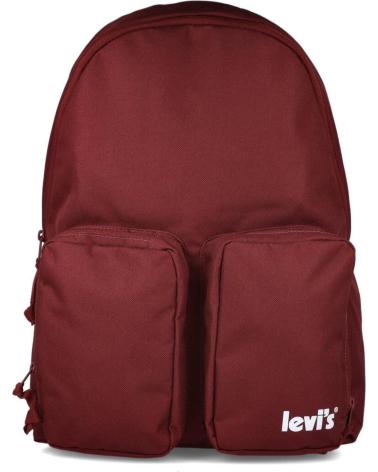 LEVIS CASUAL BACKPACK RED WITH FRONT POCKETS ROJO