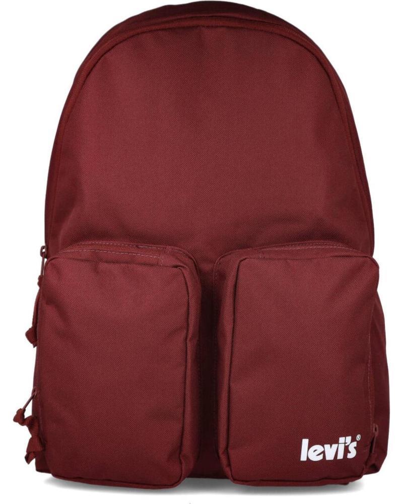 LEVIS CASUAL BACKPACK RED WITH FRONT POCKETS ROJO