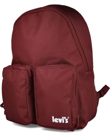 LEVIS CASUAL BACKPACK RED WITH FRONT POCKETS ROJO