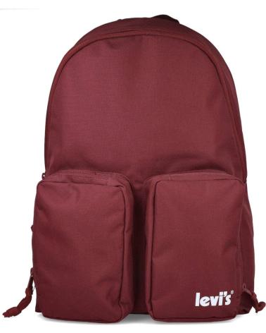 LEVIS CASUAL BACKPACK RED WITH FRONT POCKETS ROJO