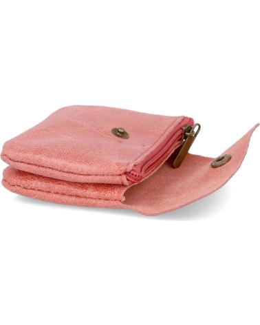 PORTAFOGLIO COMPATTO L&R SHOES ROSA CON CHIUSURA A BOTTONE ROSA