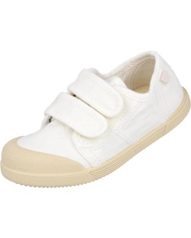 BASKETS BAREFOOT IGOR S10333 EN TOILE BLANCHE BLANCO