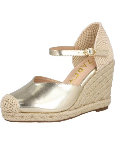 SANDALI ZEPPA IN ESPARTO AZAREY MD494J547 METALLIZZATI DORATI GRIS