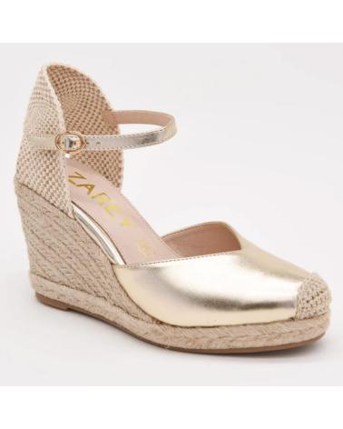 SANDALI ZEPPA IN ESPARTO AZAREY MD494J547 METALLIZZATI DORATI GRIS