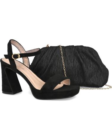 L&R SHOES SANDALI CON TACCO ALTO WXL638 NERI NEGRO