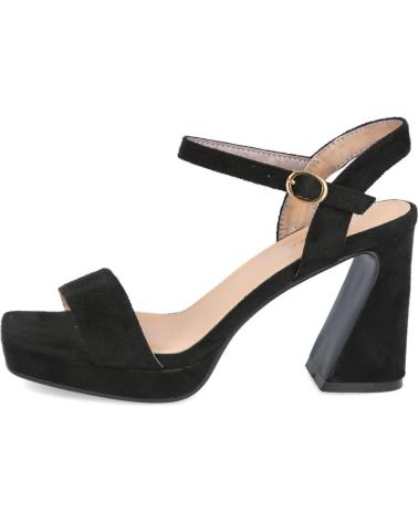 L&R SHOES SANDALI CON TACCO ALTO WXL638 NERI NEGRO