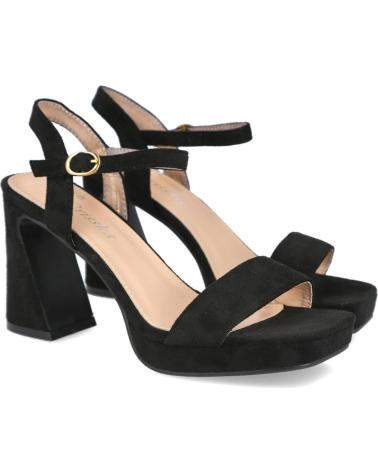 L&R SHOES SANDALI CON TACCO ALTO WXL638 NERI NEGRO