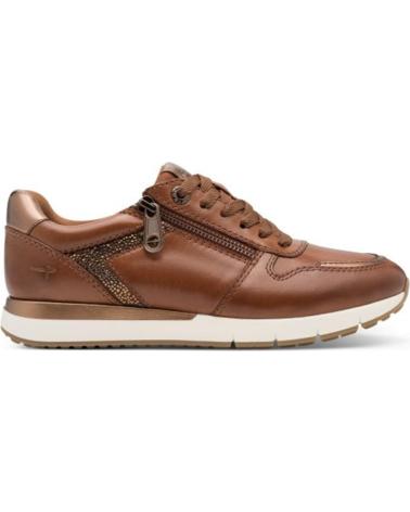 BASKETS EN CUIR TAMARIS 83706 COULEUR CAMEL CAMEL