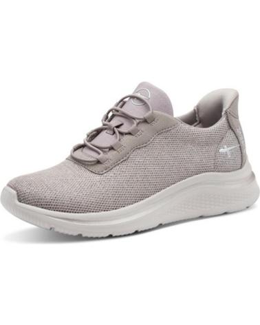 BASKETS TAMARIS STEP-IN 83726 EN TISSU COULEUR TAUPE TAUPE