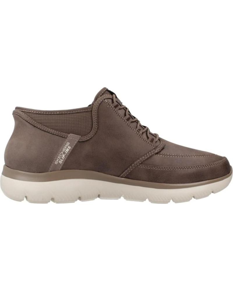 SKECHERS SLIP-INS SUMMITS SIEGUL - SCARPE IN PELLE MARRONE MARRON