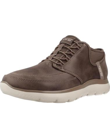 SKECHERS SLIP-INS SUMMITS SIEGUL - SCARPE IN PELLE MARRONE MARRON