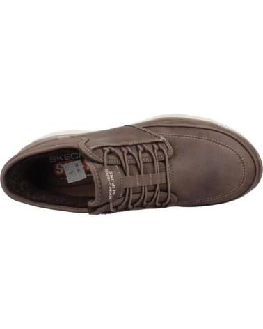 SKECHERS SLIP-INS SUMMITS SIEGUL - SCARPE IN PELLE MARRONE MARRON