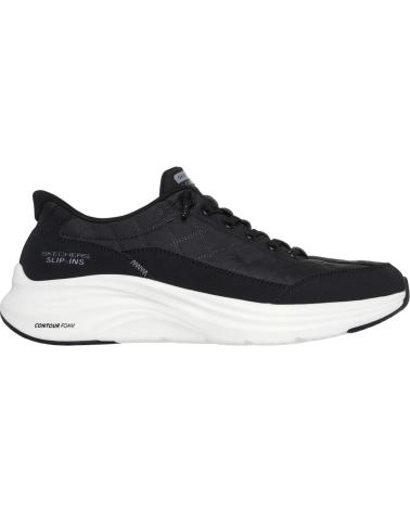 SKECHERS SLIP-INS CONTOUR FOAM COZY - SCARPE NERE NEGRO