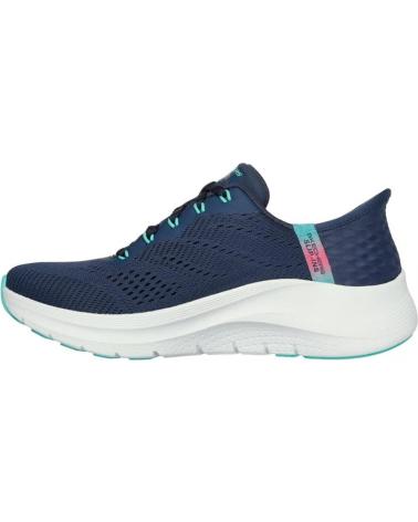 SKECHERS SLIP-INS ARCH FIT 2.0 GLOW EASY CHIC - SCARPE BLU AZUL