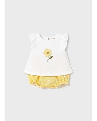 MAYORAL SUNNY SHORT SET YELLOW REF. 1-255-070 AMARILLO