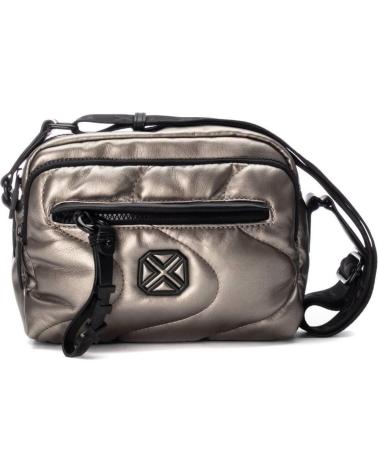 BOLSA A TIRACOLO XTI MODELO 184489 COM ACABAMENTO CHUMBO METALIZADO METáLICO