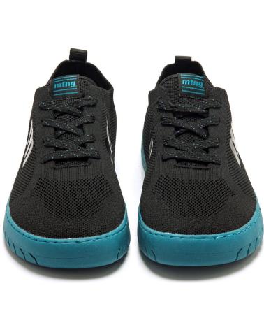 ZAPATILLAS CASUAL MTNG 84801 NEGRO CON SUELA TURQUESA NEGRO