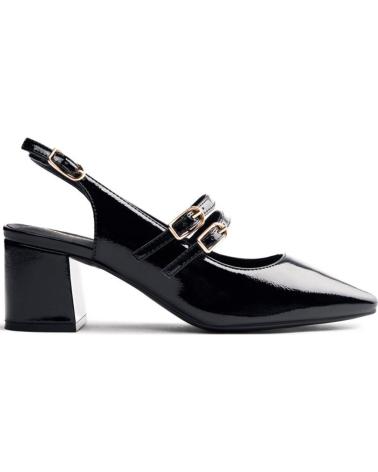 GIOSEPPO SODUS 73272 - ZAPATOS MARY JANE DE TACÓN NEGROS EFECTO CHAROL NEGRO