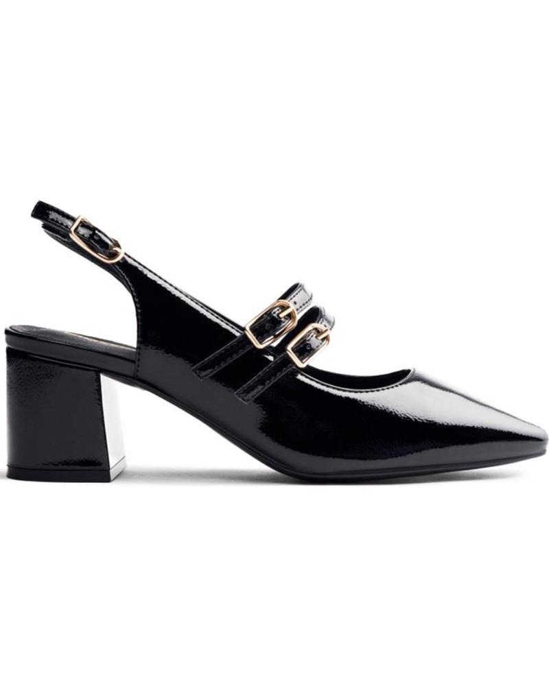 GIOSEPPO SODUS 73272 - ZAPATOS MARY JANE DE TACÓN NEGROS EFECTO CHAROL NEGRO