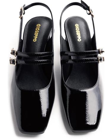 GIOSEPPO SODUS 73272 - ZAPATOS MARY JANE DE TACÓN NEGROS EFECTO CHAROL NEGRO