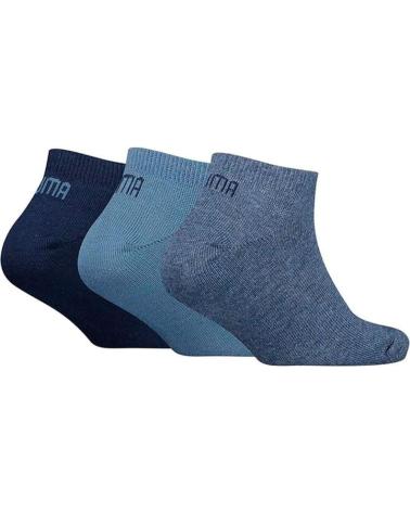 PUMA CALZINI INVISIBILI BAMBINI - CONFEZIONE DA 3 PAIA MULTICOLORE BLU AZUL