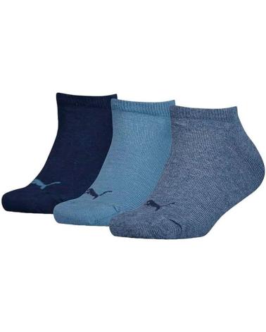 PUMA INVISIBLE SOCKEN KINDER - 3ER-PACK MEHRFARBIG BLAU AZUL