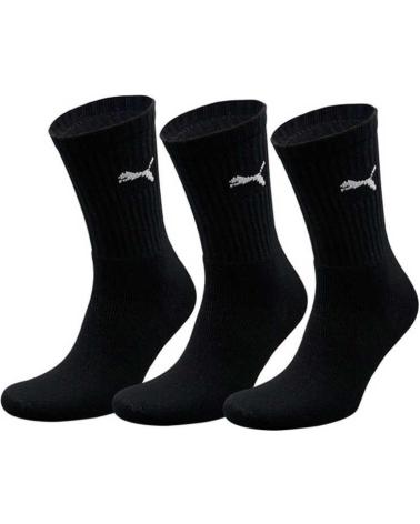 PUMA CONFEZIONE DA 3 CALZINI NERI RIF. 7312-200 NEGRO