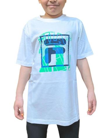 CAMISETA FILA ILLERKIRCHBERG FAT0678 BLANCA PARA NIÑO BLANCO