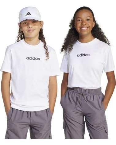 Início-ADIDAS-CAMISETA-NIO-JC9747-J-LIN-TEE-160-WHITE-BLACK-BLANCO