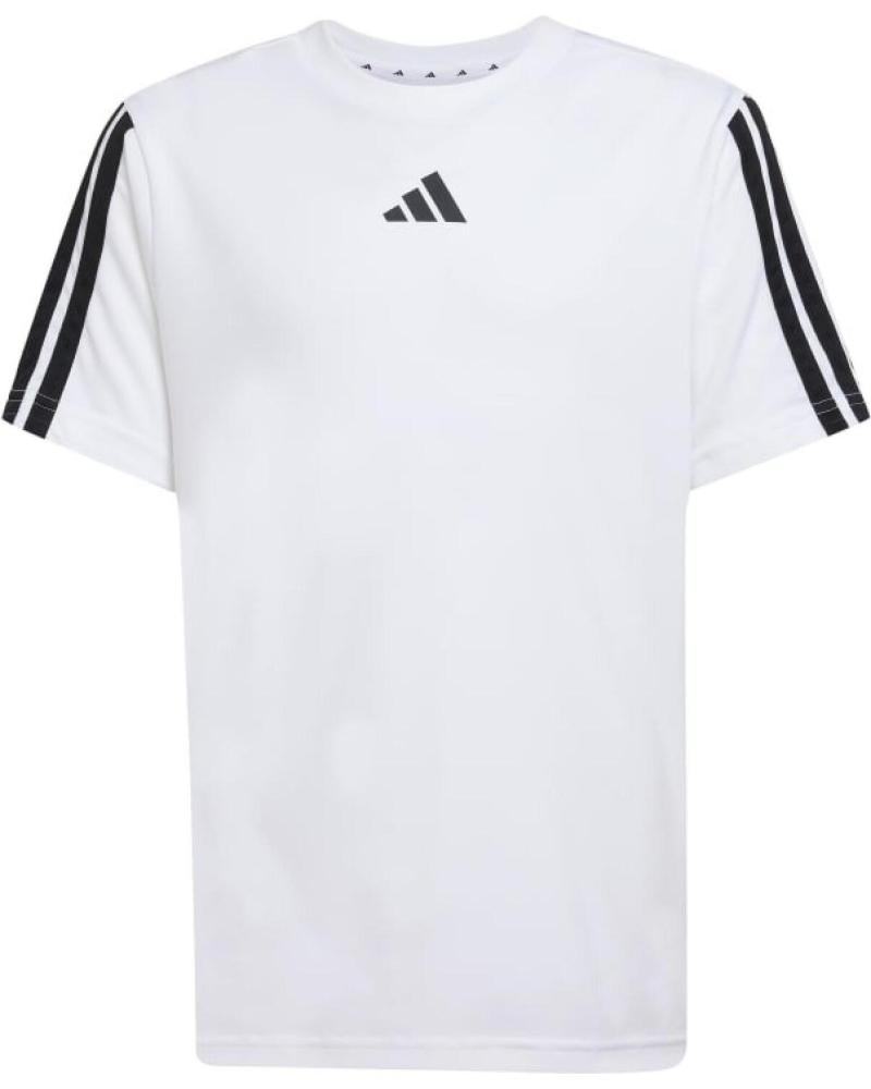 T-SHIRT ADIDAS 3 RISCAS JJ1033 J TR-ES BRANCA BLANCO