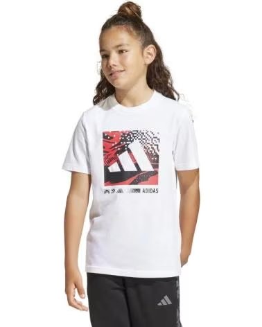ADIDAS CAMISETA J CAMO LOGO TEE JD4642 UNISEX BLANCA BLANCO