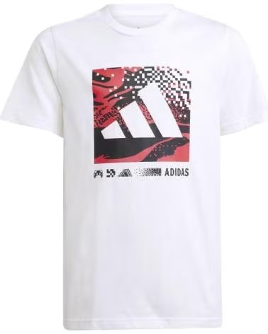 ADIDAS CAMISETA J CAMO LOGO TEE JD4642 UNISEX BLANCA BLANCO