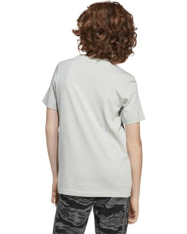 ADIDAS T-SHIRT MANCHES COURTES CAMO LOGO - JI6730 GRIS UNISEXE POUR ENFANTS GRIS