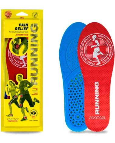 SOLETTE GEL FOOTGEL RUNNING CON AROMA EUCALIPTO E AMMORTIZZAZIONE ROSSA ROJO