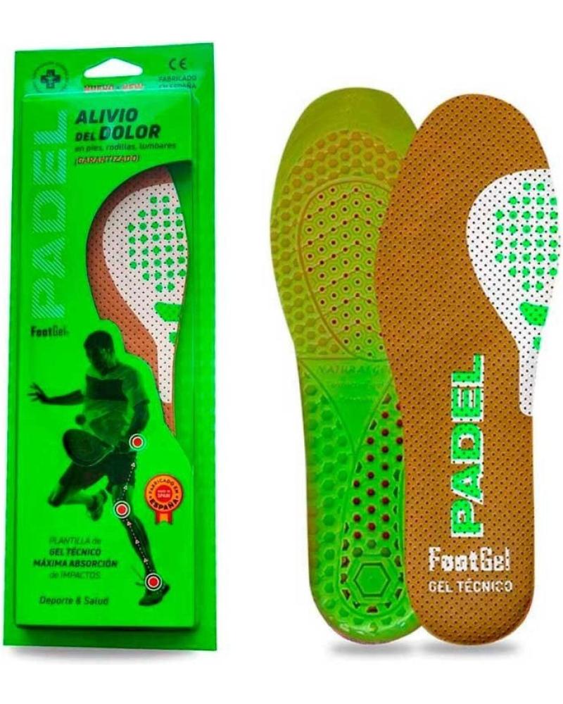 FOOTGEL SOLETTE GEL PADEL AROMA EUCALIPTO VERDE VERDE